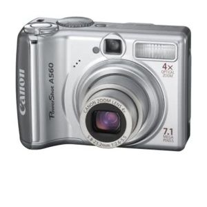 EUC Canon PowerShot A560 7.1MP Digital Camera with 4x Optical Zoom (OLD MODEL)